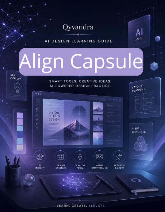 Cover of 'Align Capsule' by Qyvandra with AI design elements and tools.