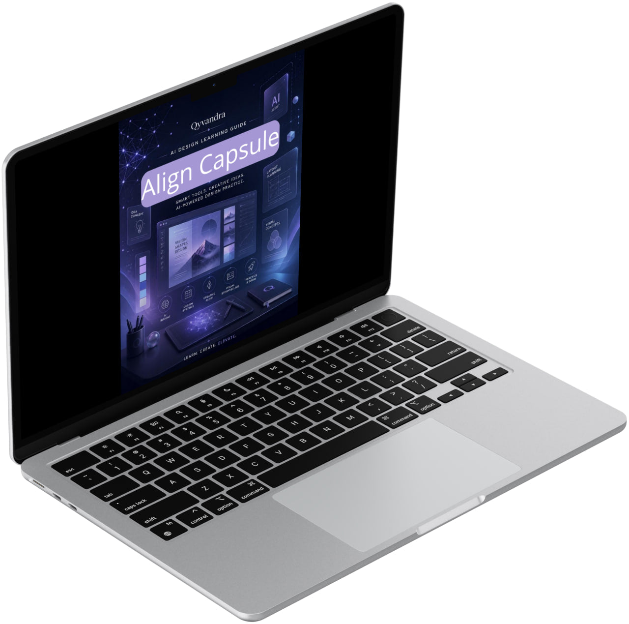 Laptop with a software application displayed on the screen